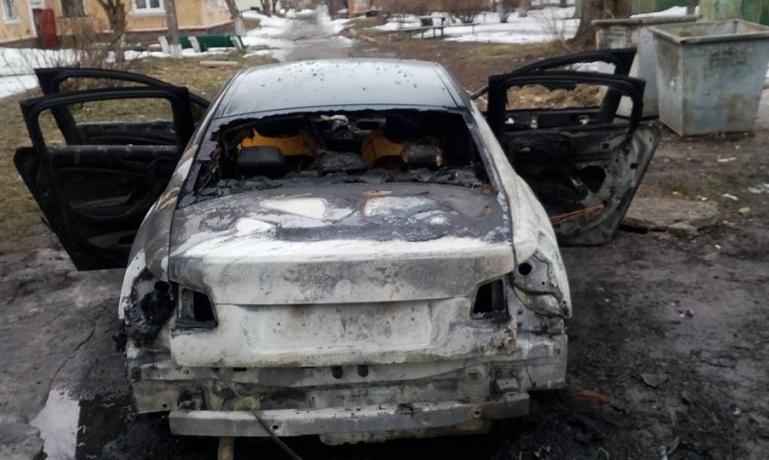 пожар авто_Каменское