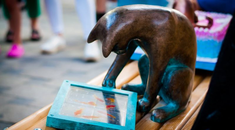 скульптура кота-геймера_Одесса