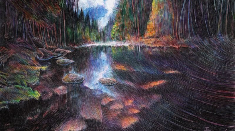 рисунки шариковой ручкой