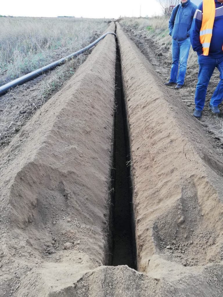 Укладка новой трубы