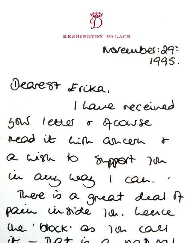 редкое письмо_принцесса Диана