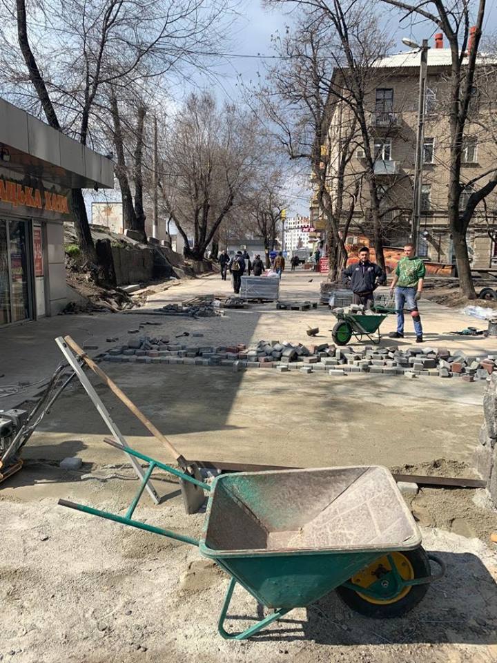 пешеходная зона_улица Бердянская_Днепр