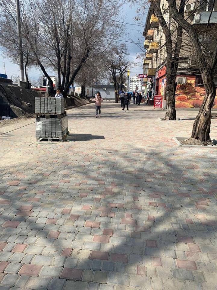 пешеходная зона_улица Бердянская_Днепр