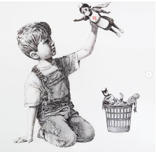 картина Бэнкси_коронавирус