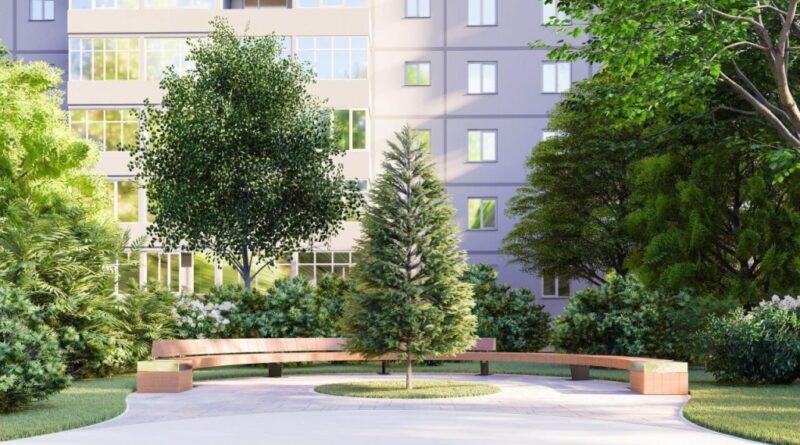 сквер на Слобожанському