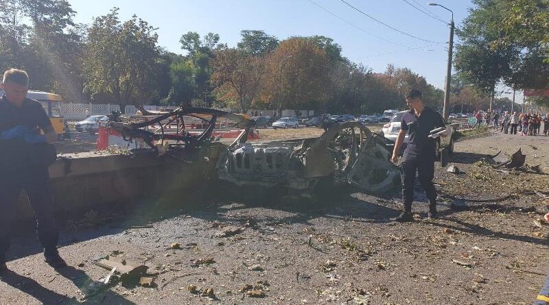 взрыв авто_Днепр