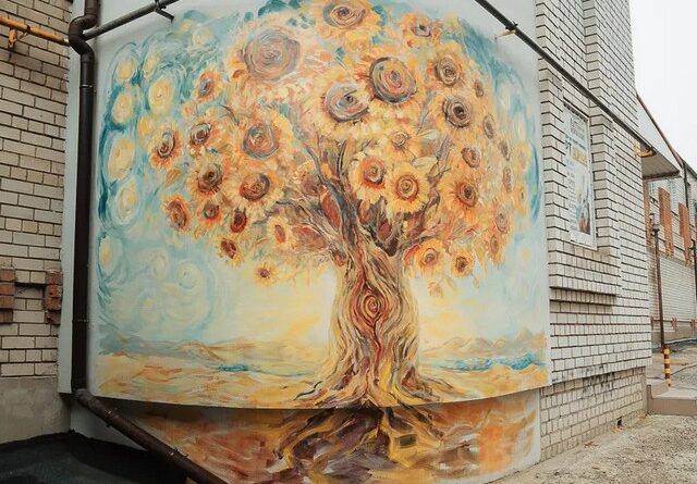 мурал соняхи_Дніпро