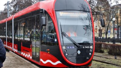 У Дніпрі запустили новий трисекційний трамвай У Дніпрі запустили новий трисекційний трамвай